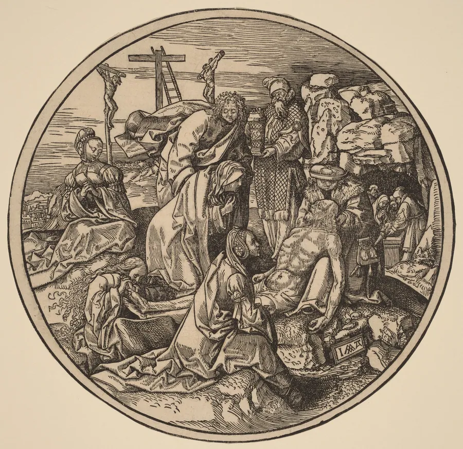 The Lamentation and Entombment by Jacob Cornelisz van Oostsanen