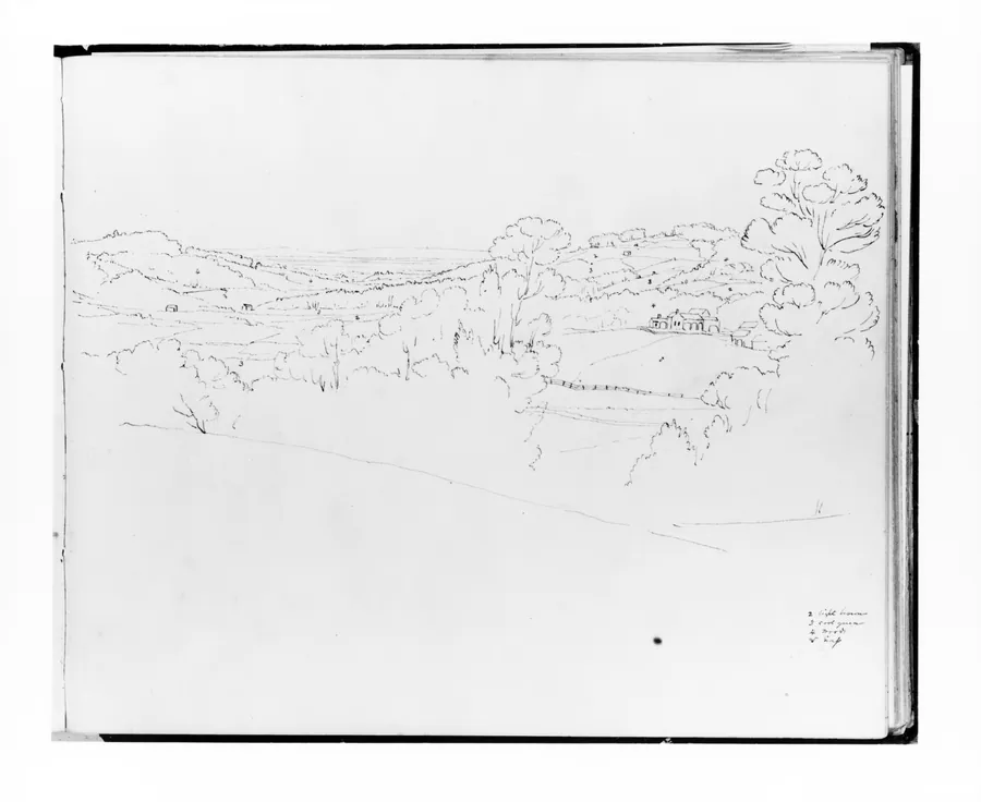 Panoramic Landscape (from Sketchbook) by Francis William Edmonds