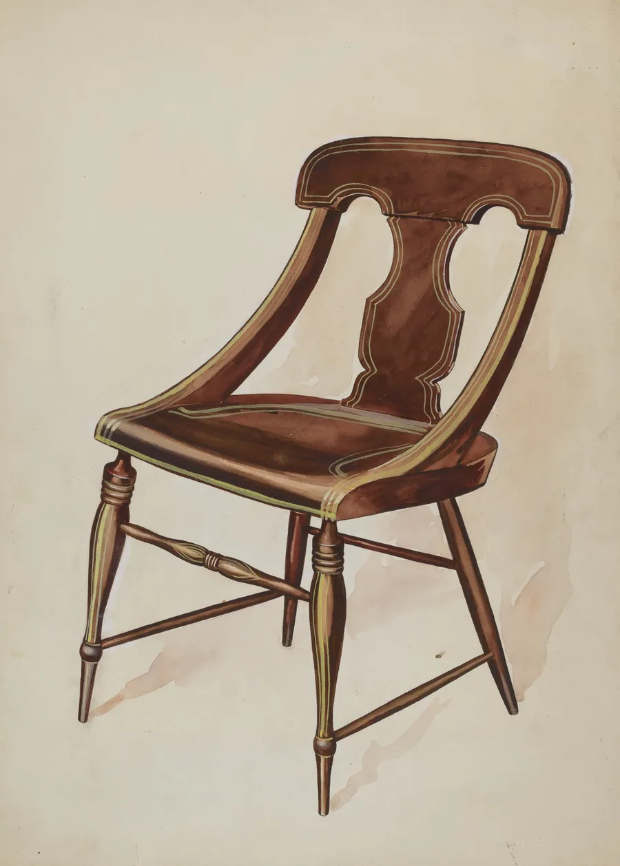 Chair (painted) by Lillian Causey