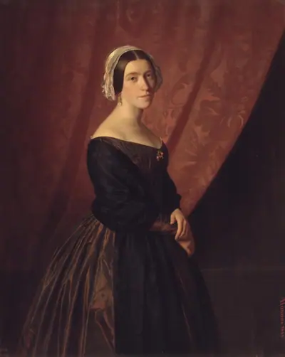 Thora Hunæus, f. Garbrecht, kunstnerens hustru