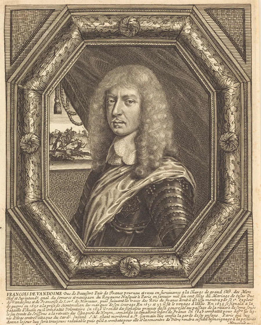 François de Vendôme, Duke of Beaufort by Balthasar Moncornet