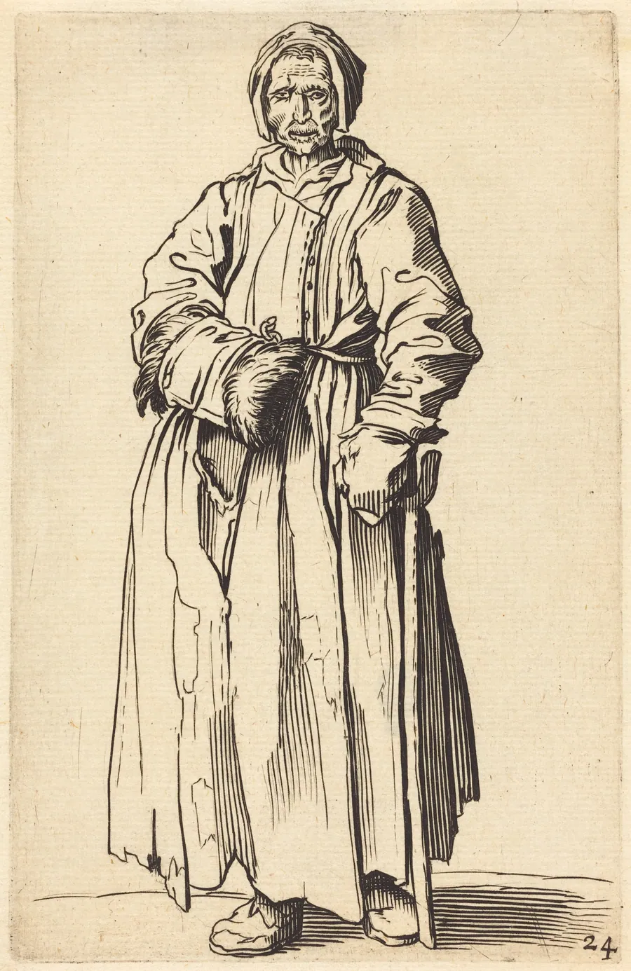 One-Eyed Woman by French 17th Century