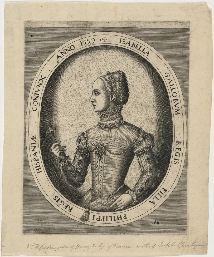 Isabella, Third Wife of Philip II of Spain by Hieronymus Cock