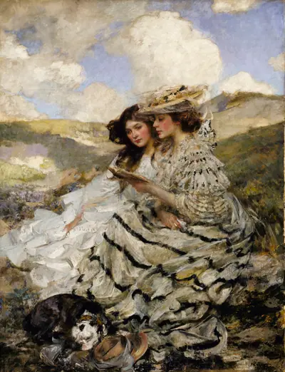On the Dunes (Lady Shannon and Kitty)