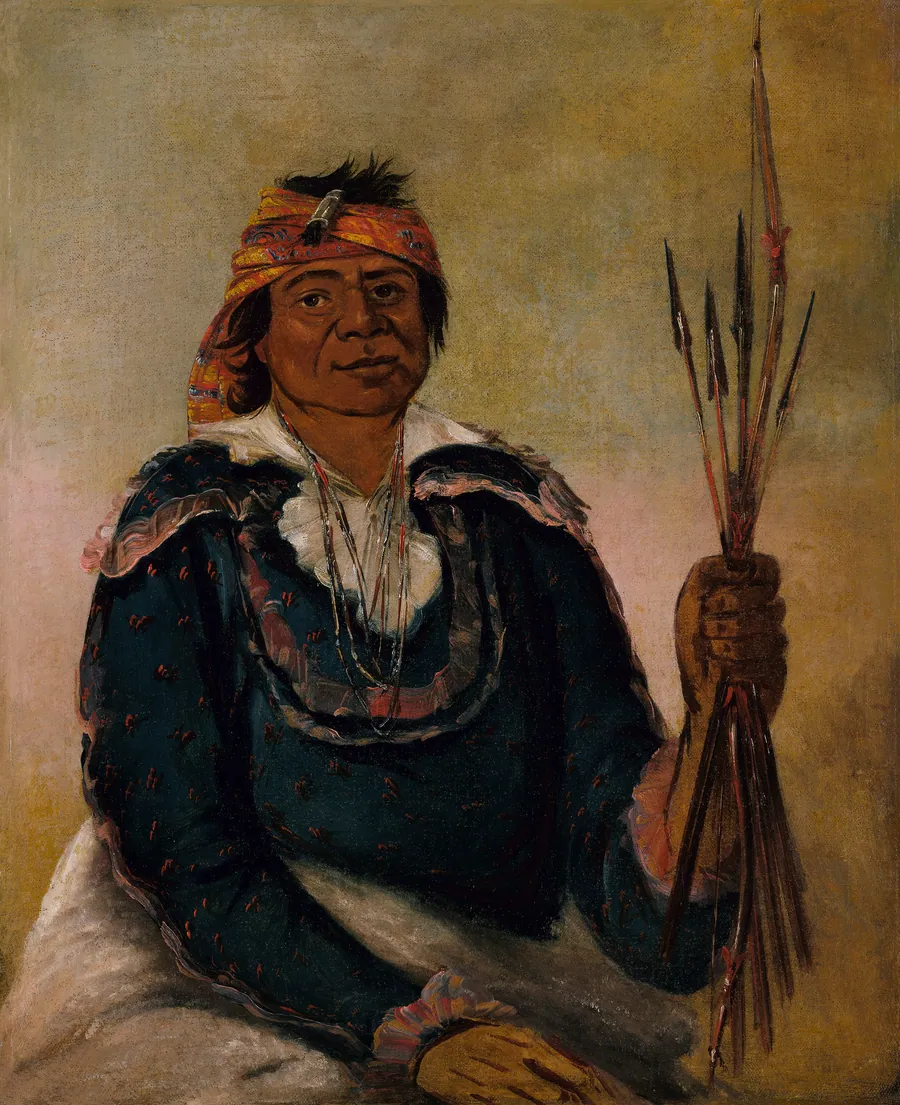 Ni-có-man, The Answer, Second Chief by George Catlin, born Wilkes-Barre, PA 1796-died Jersey City, NJ 1872