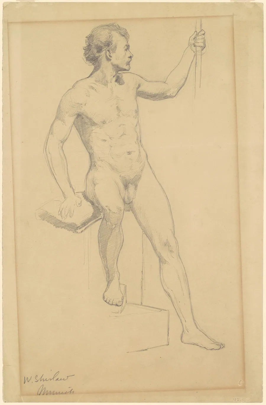Male Nude by Walter Shirlaw