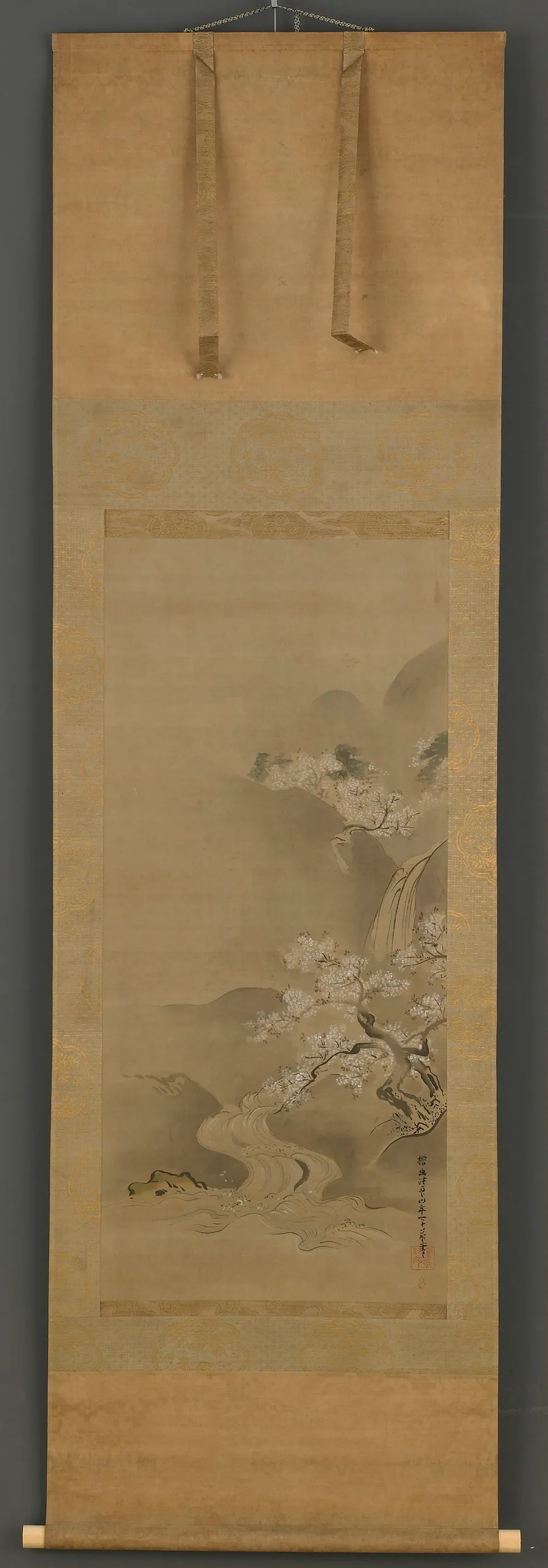 Spring Landscape by Kano Tan'yu 狩野探幽 (1602-1674)