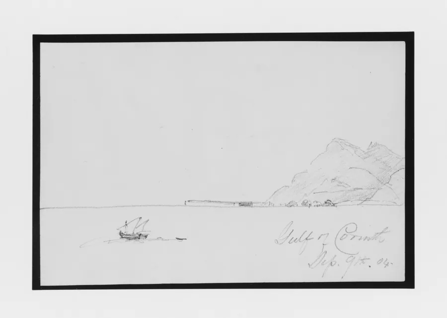 Gulf of Corinth (from Sketchbook) by Mary Newbold Sargent