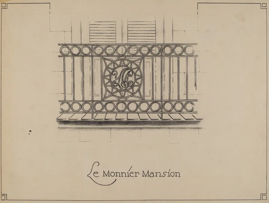 Wrought Iron Railing by Ray Price
