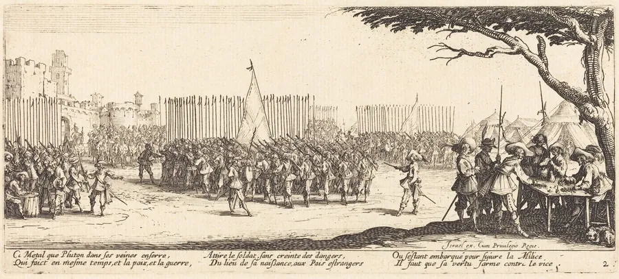 Recruitment of Troops by Jacques Callot