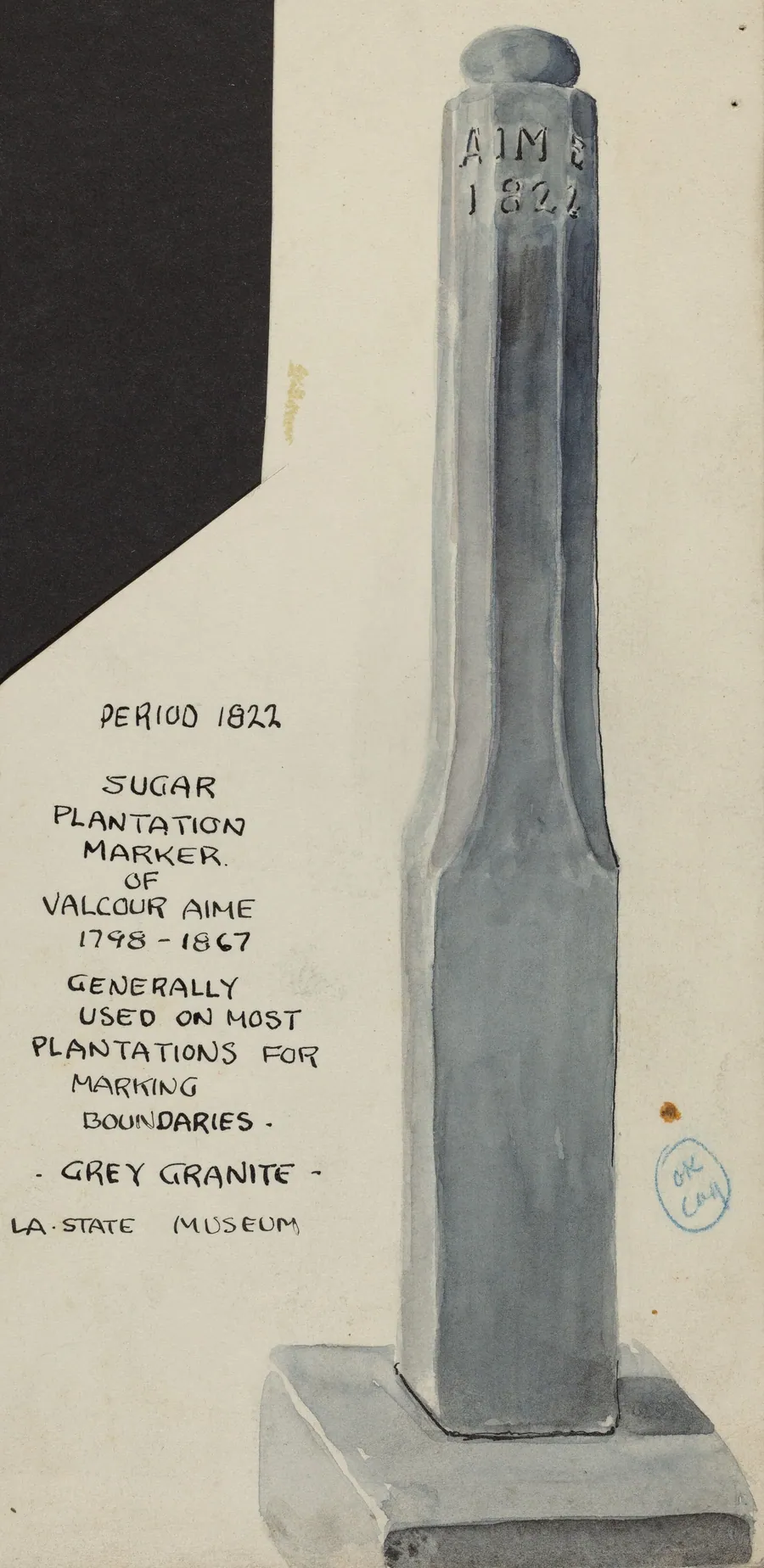 Sugar Plantation Marker by American 20th Century