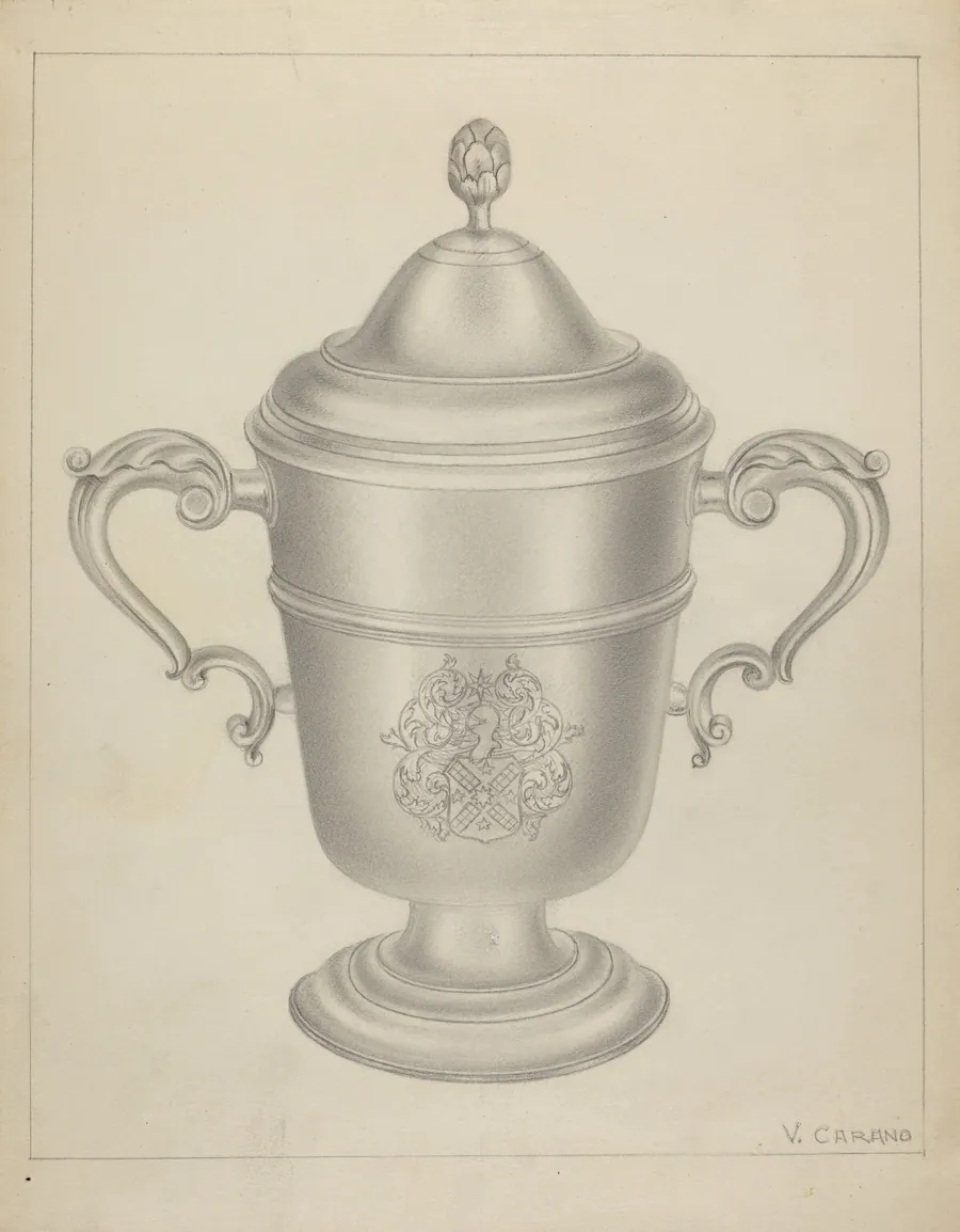 Silver Cup with Cover by Vincent Carano