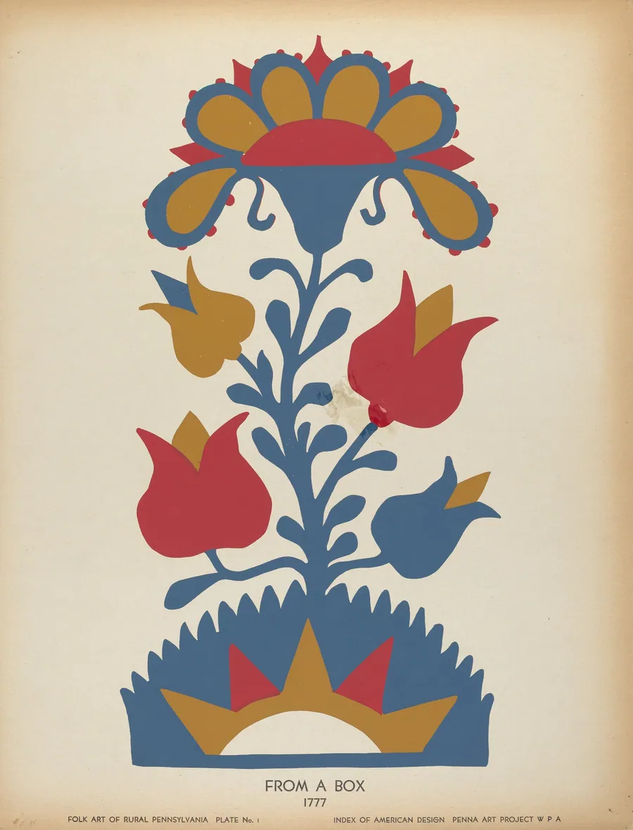 Plate 1: From Portfolio "Folk Art of Rural Pennsylvania" by American 20th Century