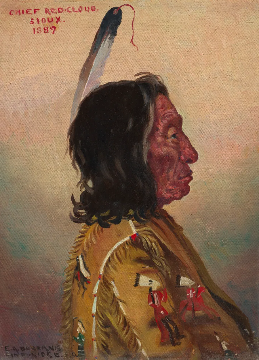 Red Cloud (Makhpiya-luta) by Elbridge Ayer Burbank, 1858 - 1949