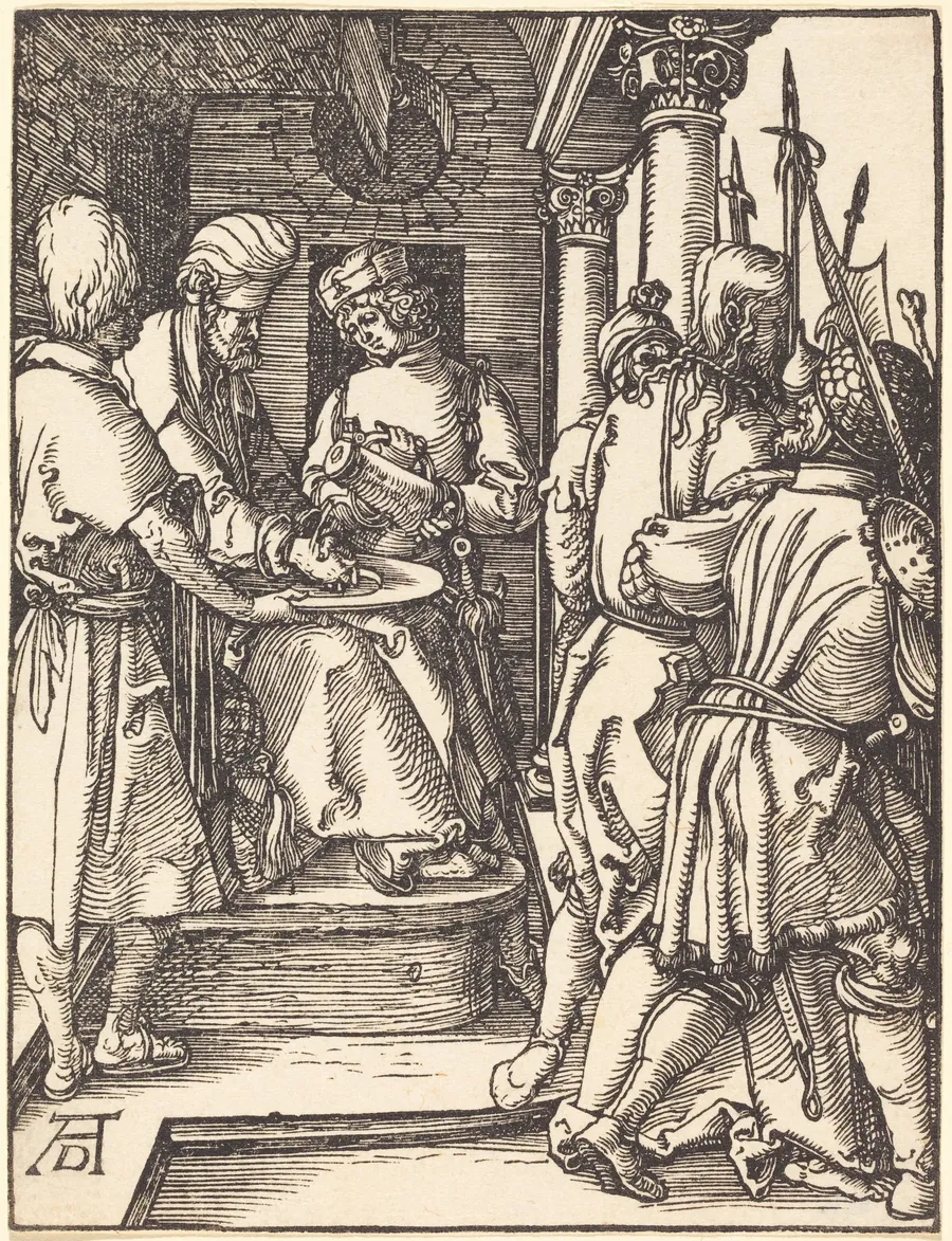 Pilate Washing His Hands by Albrecht Dürer
