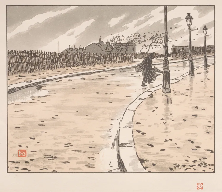 Thirty-Six Views of the Eiffel Tower: From Lamarck Street by Henri Rivière