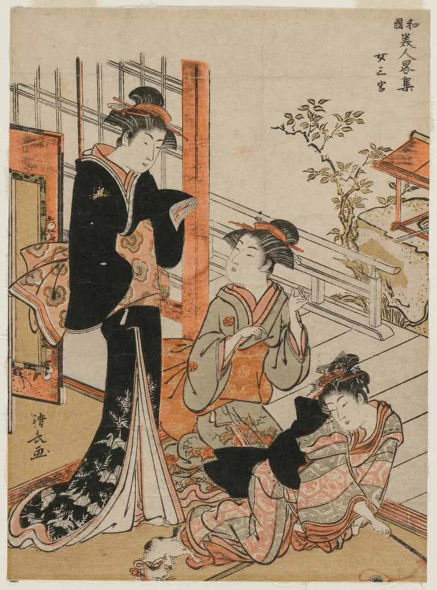 Three Women (from the series A Brief Collection of Japanese Beauties) by Torii Kiyonaga
