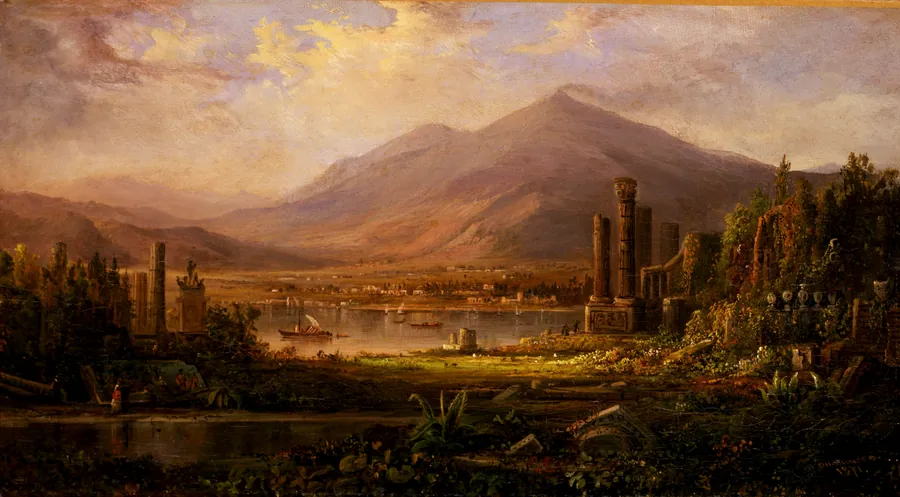 Pompeii by Robert S. Duncanson, born Fayette, NY 1821-died Detroit, MI 1872