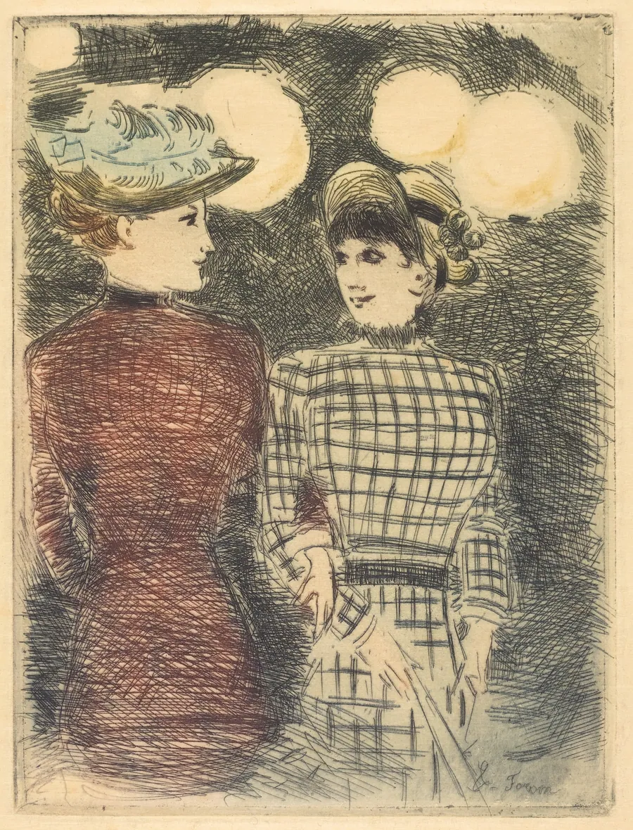 A Bullier (To Bullier's) by Jean-Louis Forain