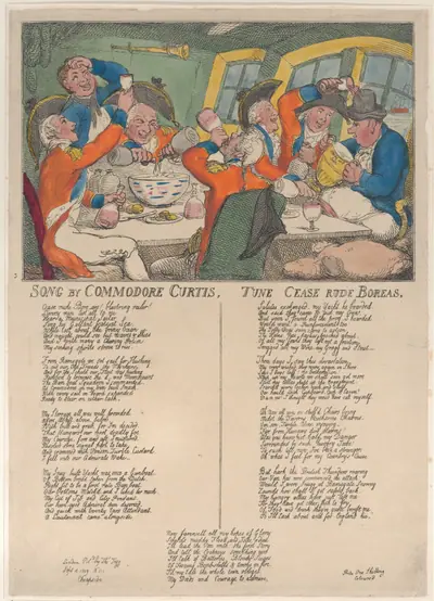 Song by Commodore Curtis. Tune Cease Rude Boreas.