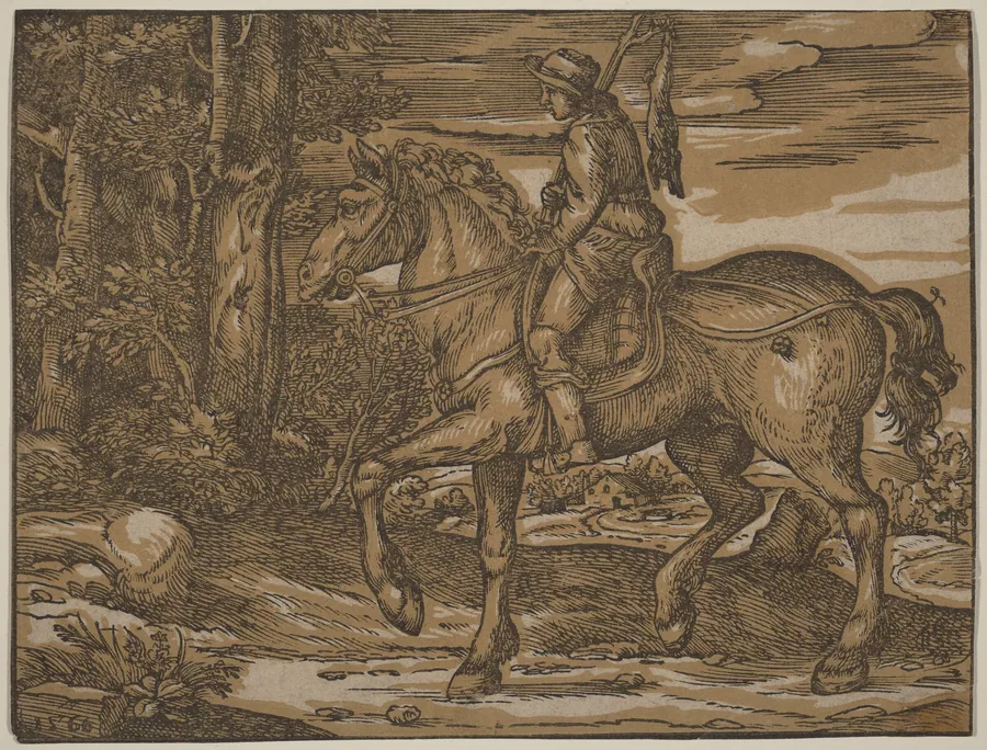 Hunter on Horseback by Nicolò Boldrini
