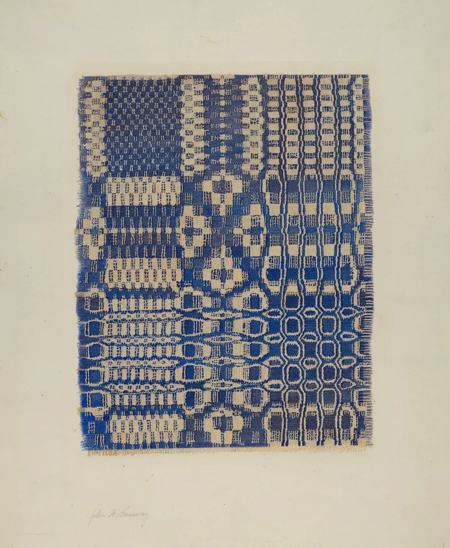 Woven Coverlet by John Gasaway