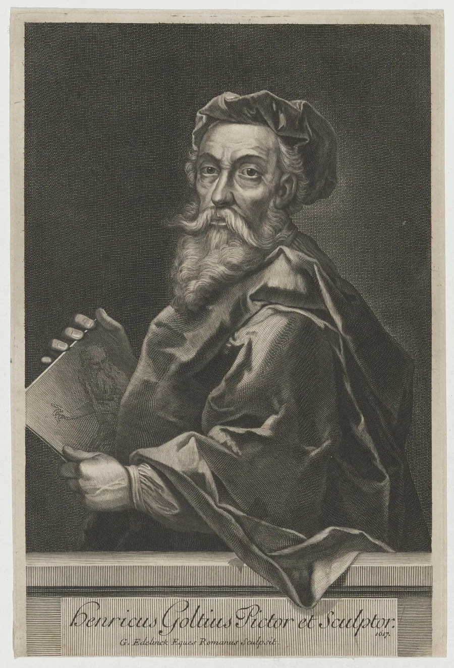 Hendrik Goltzius, Pictor et Sculptor by Gerard Edelinck