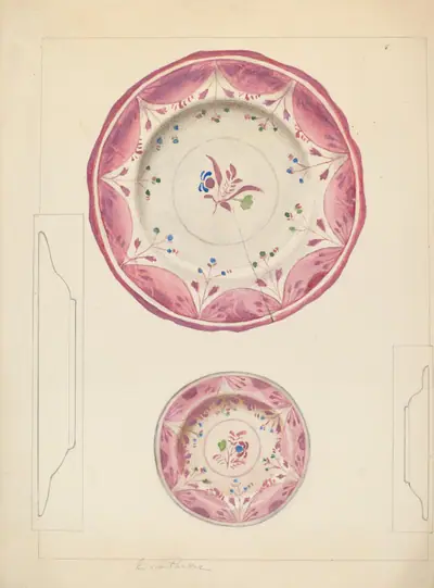Pie Plate and Cup Plate