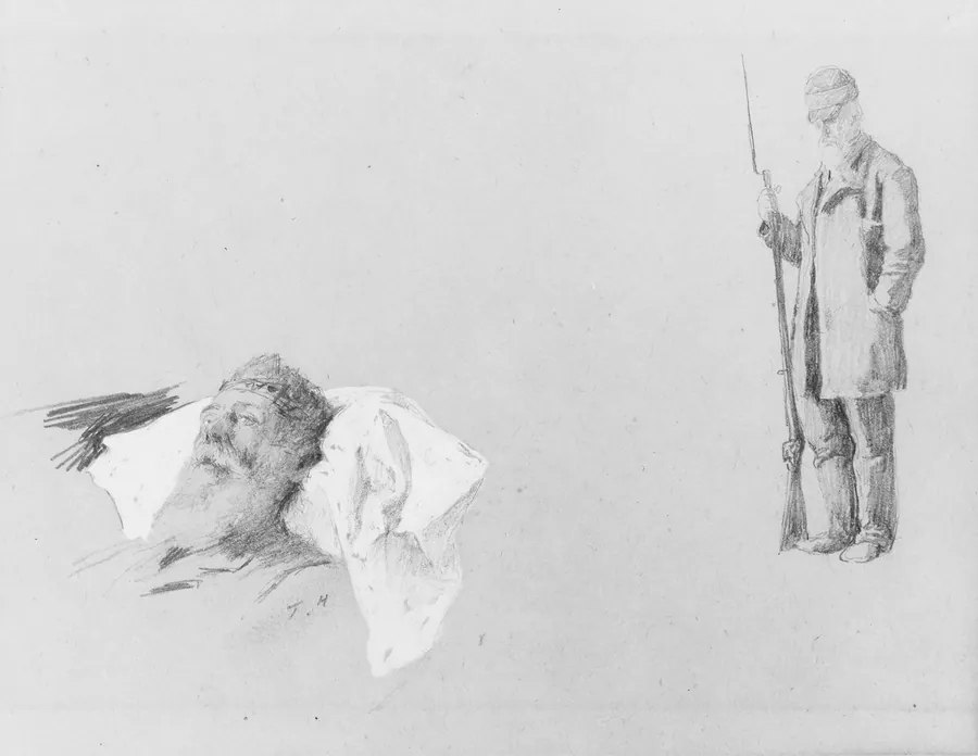 Study for "John Brown in Prison" by Thomas Hovenden