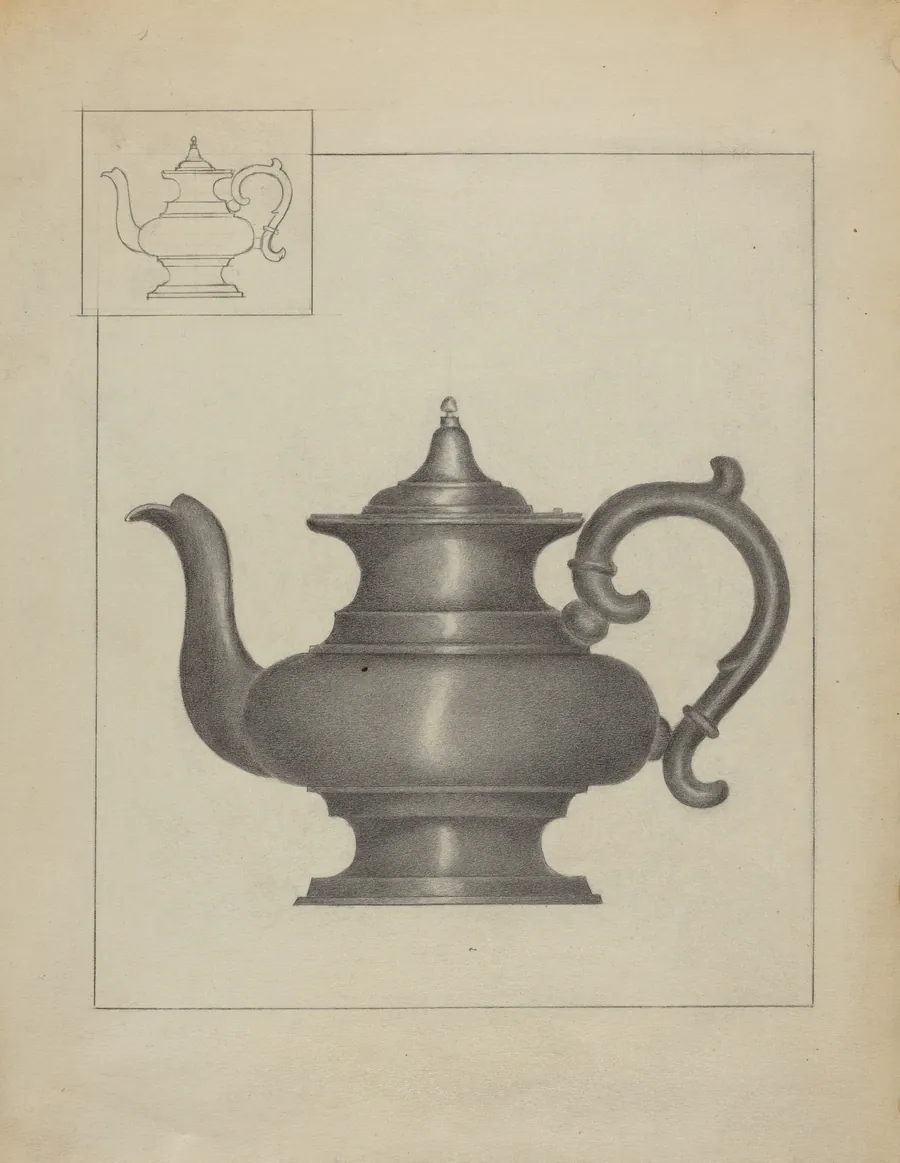 Pewter Teapot by Janet Riza