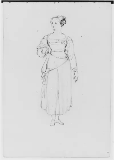 Single Female Figure (from Sketchbook)