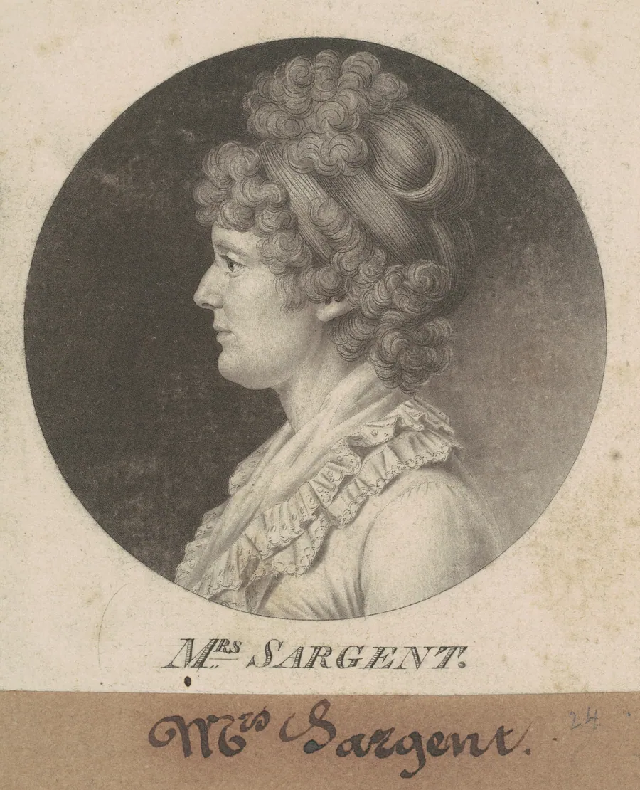 Mary Hawley Macintosh Williams Sargent by Charles B. J. Févret de Saint-Mémin