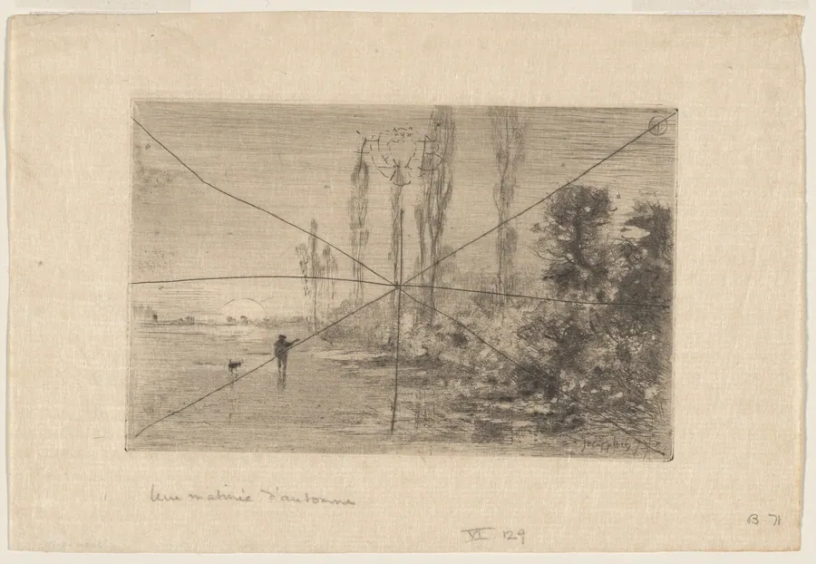 Une Matinèe d'Automne by Félix-Hilaire Buhot