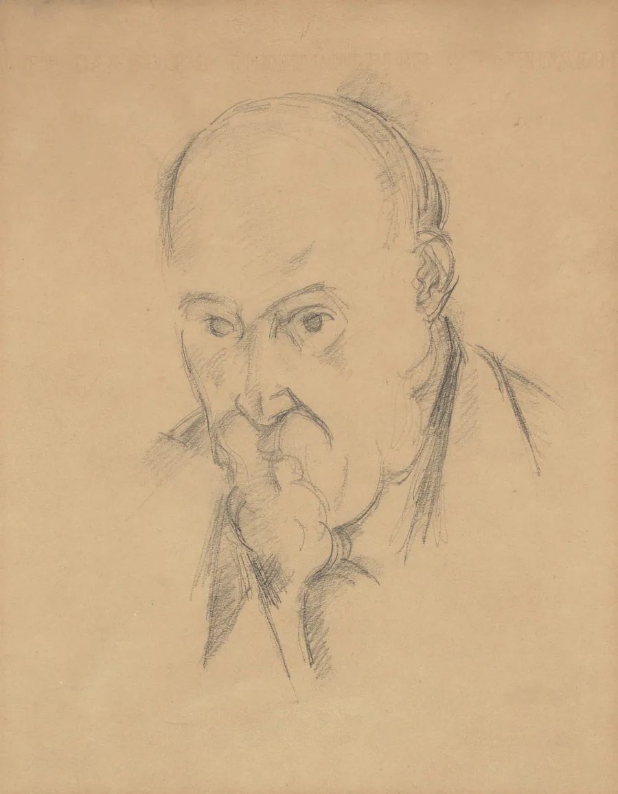 Self-Portrait [recto] by Paul Cezanne