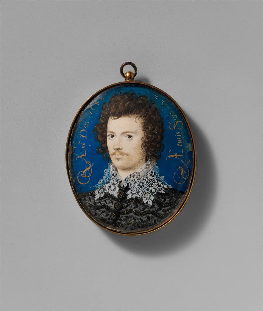 Portrait of a Young Man, Probably Robert Devereux (1566–1601), Second Earl of Essex by Nicholas Hilliard