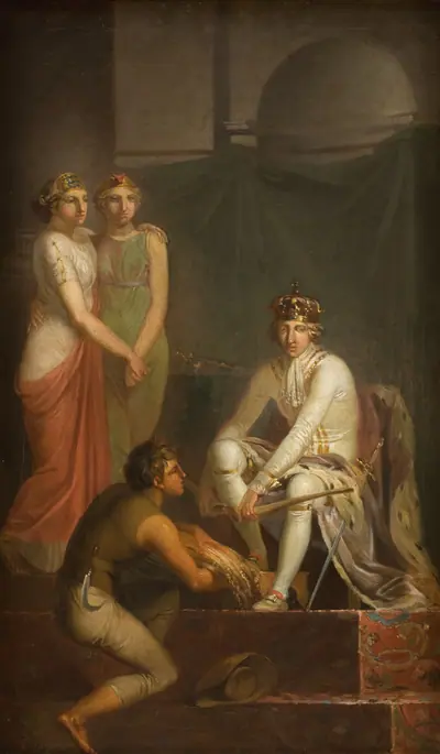 Stavnsbåndets løsning 1788. Allegori