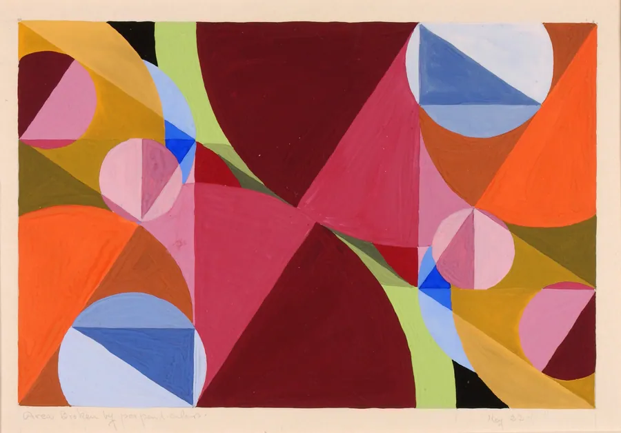 Area Broken by Perpendiculars by Joseph Schillinger, born Kharkov, Russia 1895-died New York City 1943