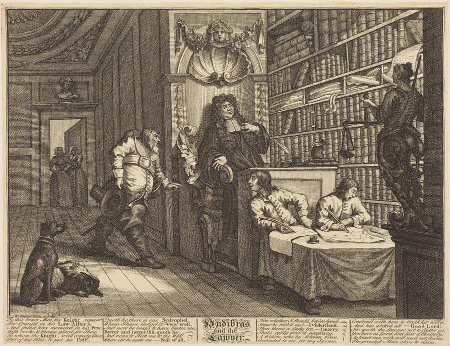 Hudibras and the Lawyer by William Hogarth