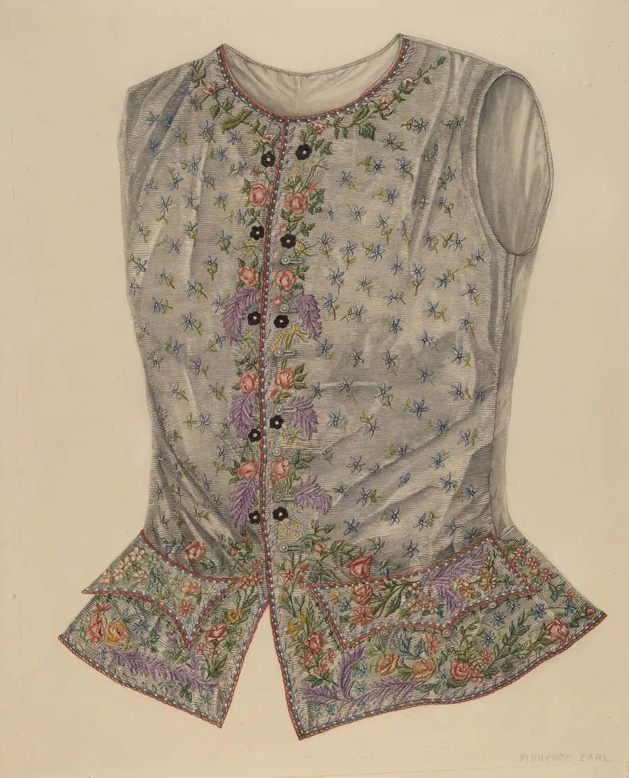 Silk Vest by Florence Earl
