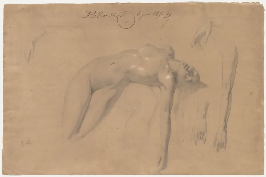 Reclining Female Nude by William-Adolphe Bouguereau