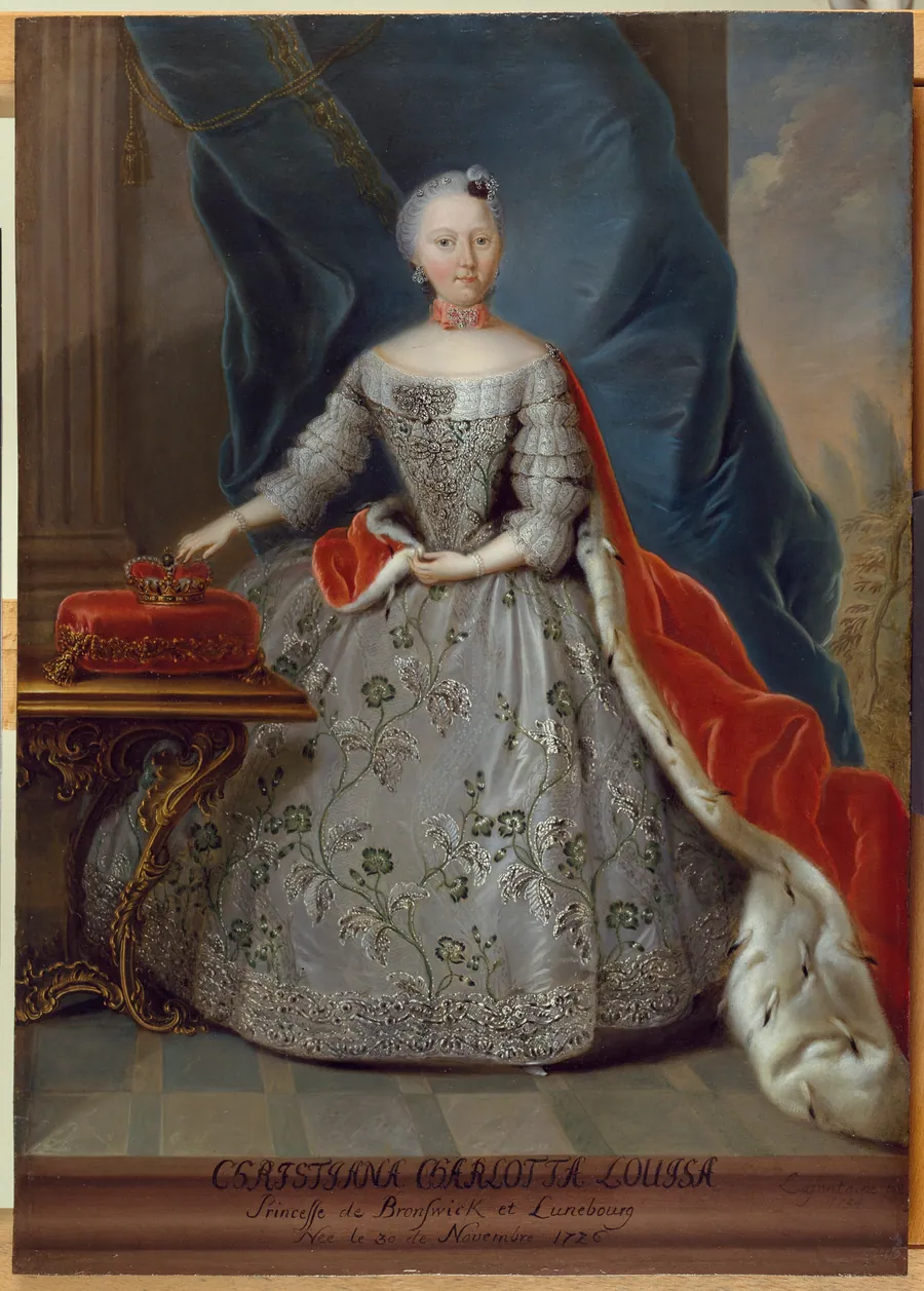 Christiana Charlotta Louisa, prinsesse af Braunschweig og Lünebourg by Ludolf Lafontaine