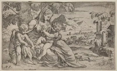 Madonna and Child with John the Baptist