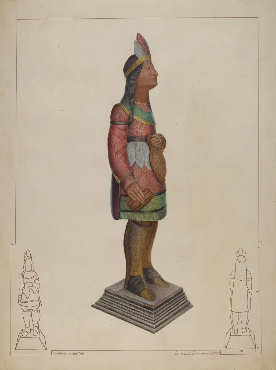 Cigar Store Indian by Gordon Saltar