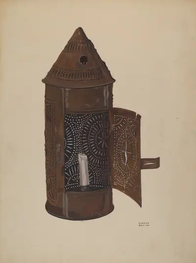 Pierced Iron Lantern
