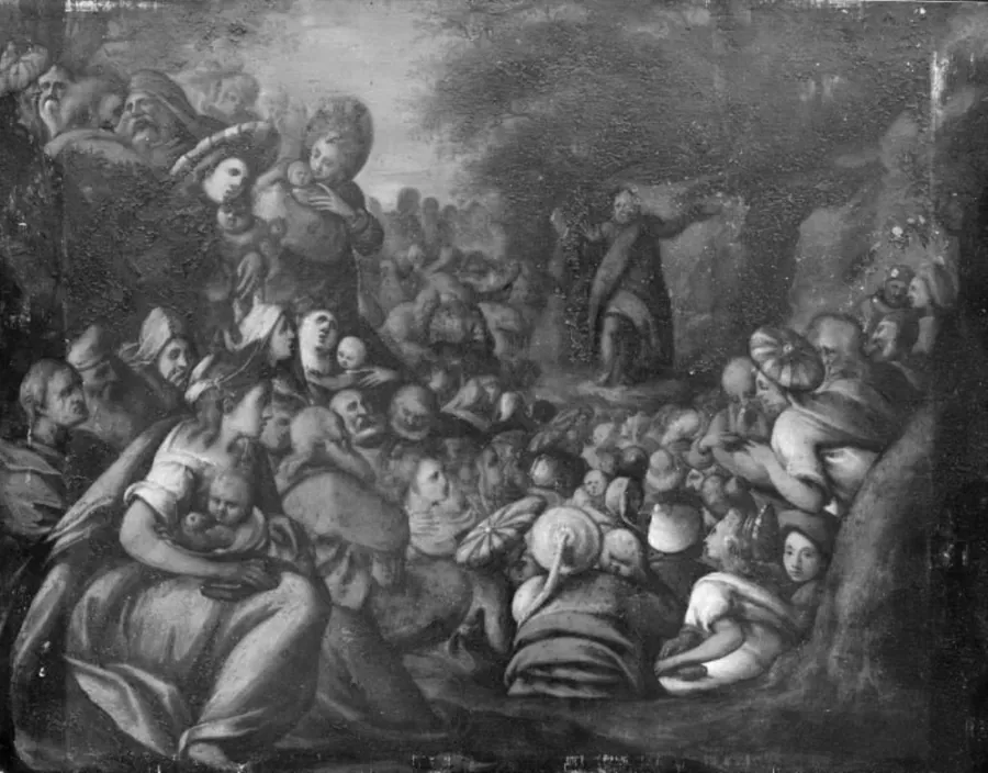 Jonas, der prædiker for Ninivitterne by Gillis van Coninxloo III