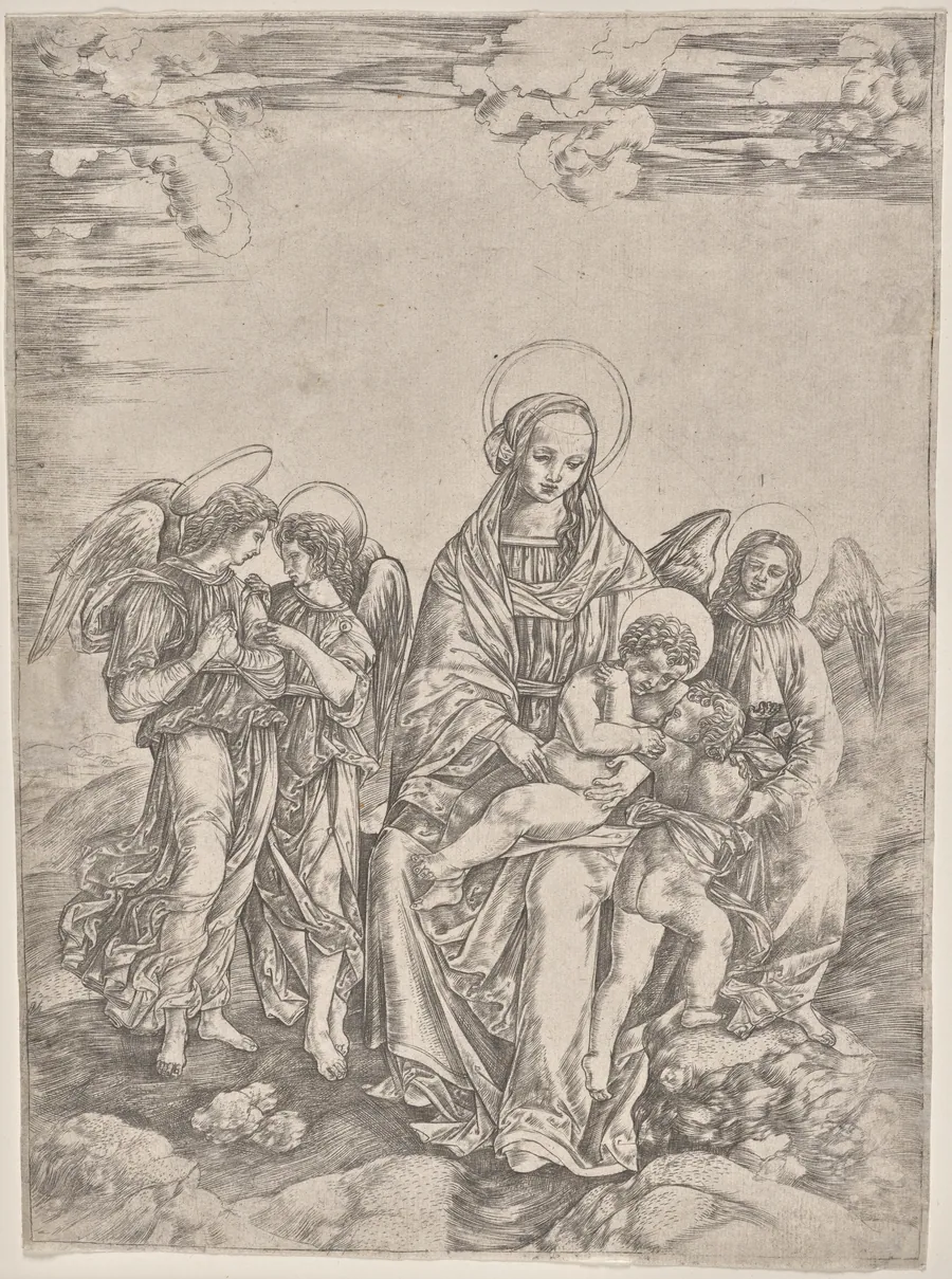 Virgin and Child with the Infant Saint John by Cristofano Robetta