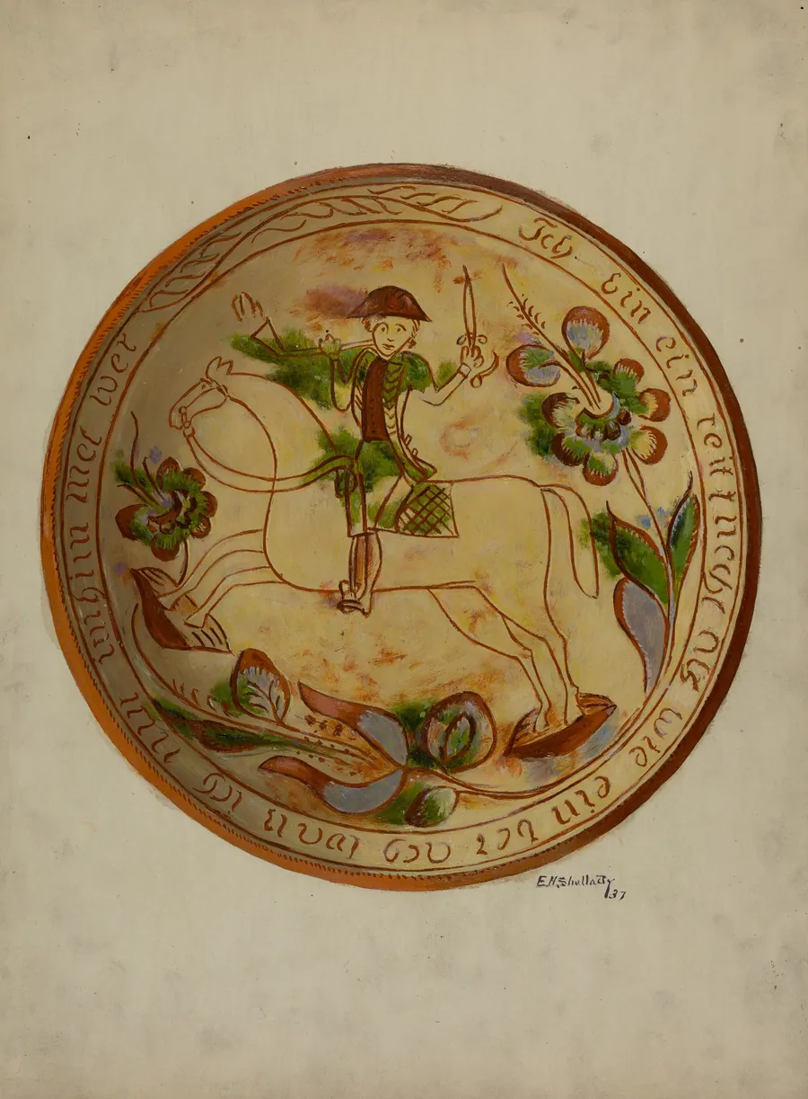 Pa. German Plate by Archie Thompson