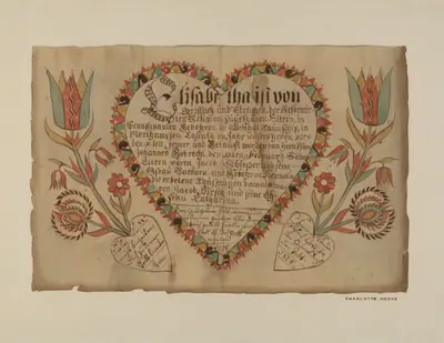 Pa. German Birth Certificate