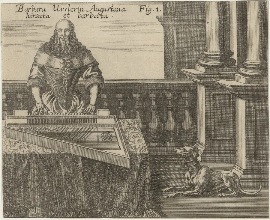 Barbara van Beck, A Bearded Lady by Anonymous Artist