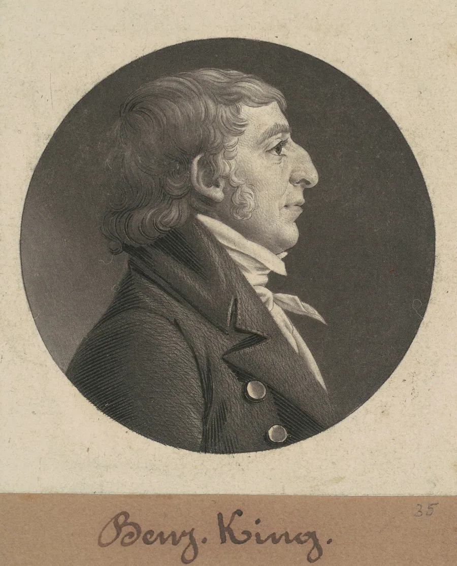 Benjamin King by Charles B. J. Févret de Saint-Mémin